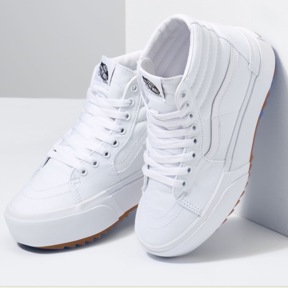 Vans WMNS Sk8-Hi Stacked (Canvas) True White
VN0A4BTWL5R Platforms Sneakers NIB - Picture 2 of 16